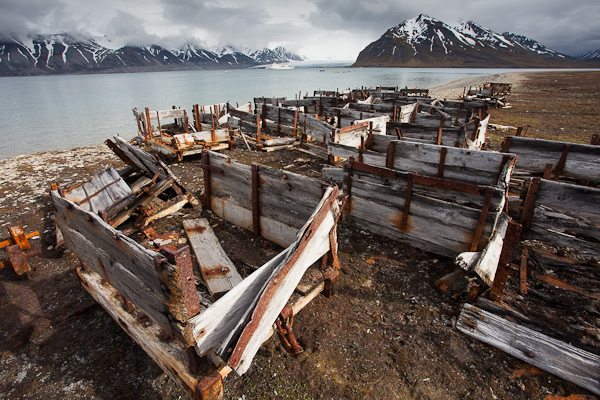 Spitsbergen coal mining remains